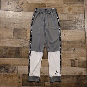 Jordan Air Track Jogger Pants Boys Large 12–13yrs Gray White Athletic